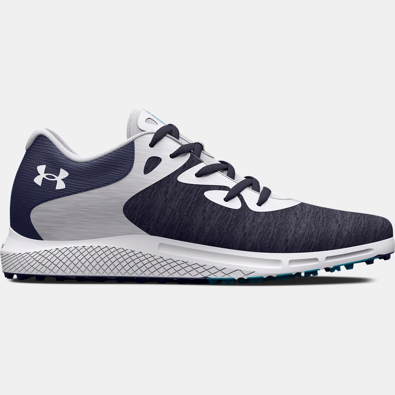 Women's Under Armour Charged Breathe 2 Knit Spikeless Golf Shoes Midnight Navy / Midnight Navy / White 37.5